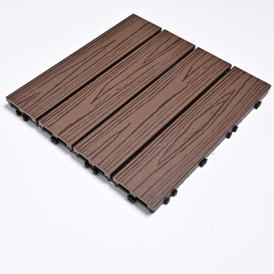 Садовая плитка ДПК 30x30 COFFEE SH-WPC2D-4HX-14 - террасный паркет