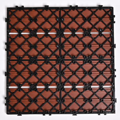 Садовая плитка ДПК 30x30 RED WOOD SH-WPC2D-4HX-13 - террасный паркет