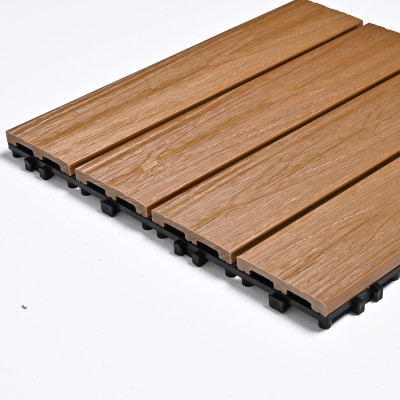 Садовая плитка ДПК 30x30 TEAK-BROWN SH-WPCOE-4H-11 - террасный паркет