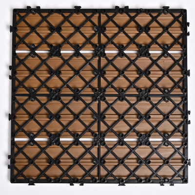 Садовая плитка ДПК 30x30 TEAK-BROWN SH-WPCOE-4H-11 - террасный паркет