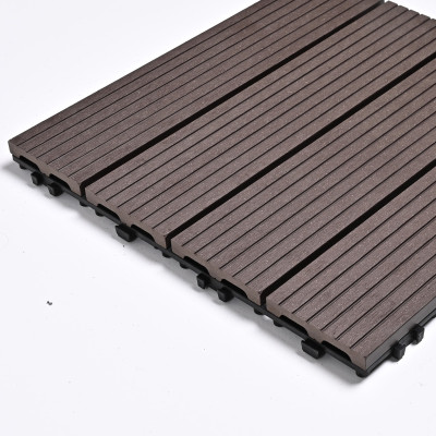 Садовая плитка ДПК 30x30 COFFEE SH-WPCSG-4H-10 - террасный паркет