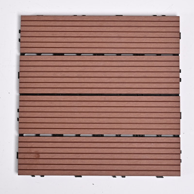 Садовая плитка ДПК 30x30 RED WOOD SH-WPCSG-4H-9 , террасный паркет