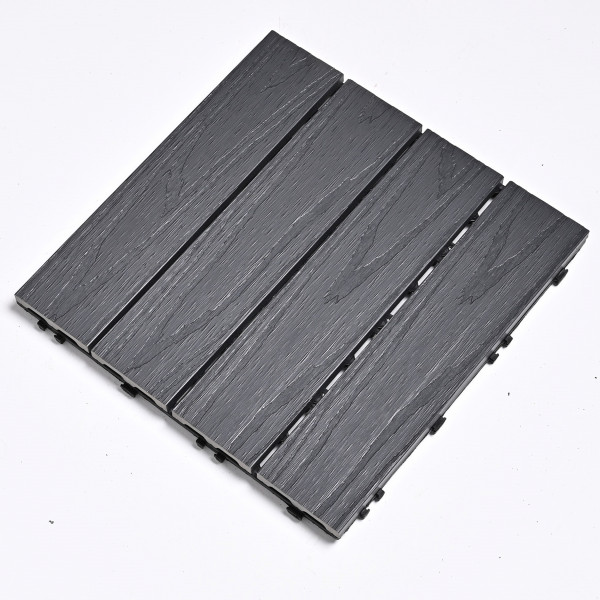 Садовая плитка ДПК 30x30 BLUE-GRAY SH-WPCOE-4H-8 , террасный паркет