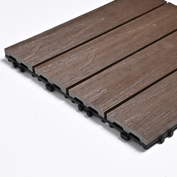 Садовая плитка ДПК 30x30 ROSEWOOD SH-WPCOE-4H-5 , террасный паркет