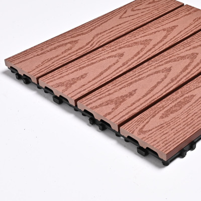 Садовая плитка ДПК 30x30 RED WOOD SH-WPC2D-4HC-4 - террасный паркет