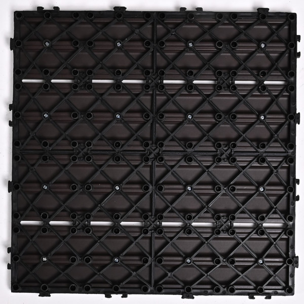 Садовая плитка ДПК 30x30 DARK COFFEE SH-WPC2D-4HC-1 , террасный паркет