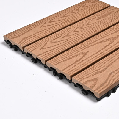 Садовая плитка ДПК 30x30 TEAK SH-WPC2D-4HC-25 - террасный паркет