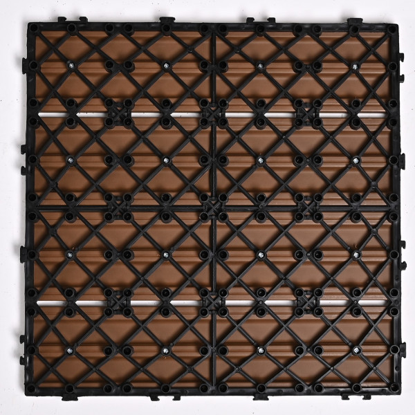 Садовая плитка ДПК 30x30 TEAK SH-WPC2D-4HC-25 , террасный паркет