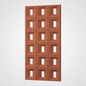 3D Стеновая панель PN1528-1-A оранжевый "Hermes" 1200*600*40 