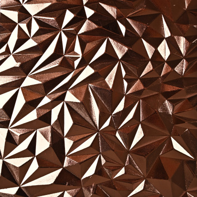 Стеновая панель CROWN CR13341-88 Медные грани 3D - 2800*1220*5 мм