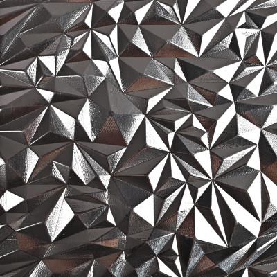 Стеновая панель CROWN CR13351-88 Серебряные грани 3D - 2800*1220*5 мм