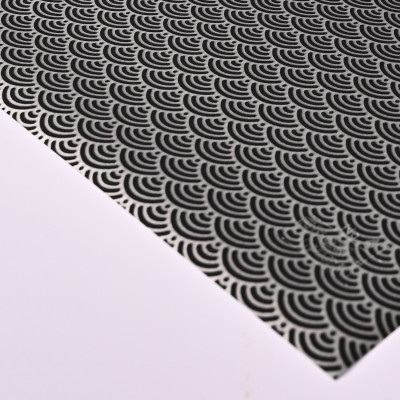 Стеновая панель CROWN RD_N41 Серебряная Сейгайха - 3600*1220*8 мм