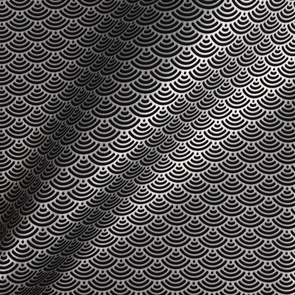 Стеновая панель CROWN RD_N41 Серебряная Сейгайха - 2800-1220-5 мм