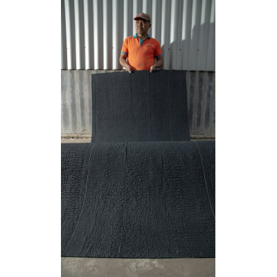 Гибкая керамическая панель KBS-P20265-Black Чёрный 2800-1180-3 мм