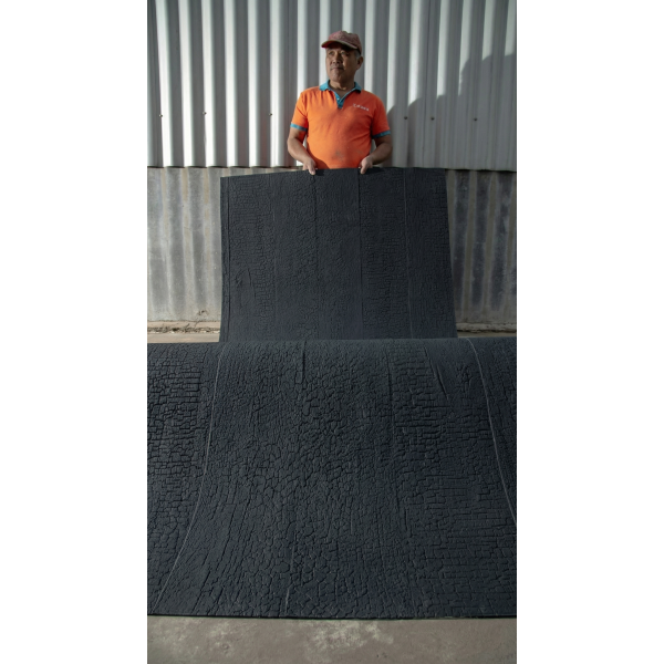 Гибкая керамическая панель KBS-P20265-Black Чёрный 2800-1180-3 мм