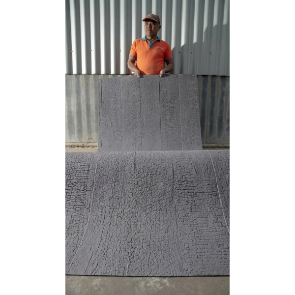 Гибкая керамическая панель KBS-P20265-LGray Серый 2800-1180-3 мм