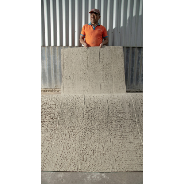 Гибкая керамическая панель KBS-P20265-OffWhite Молочный 2800-1180-3 мм