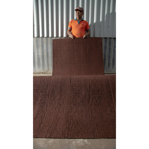 Гибкая керамическая панель KBS-P20265-Red Бордовый 2800-1180-3 мм