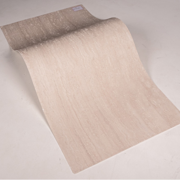 Гибкая керамическая панель Травертин 38-Wabi-Sabi-Beige 600-1200-3 мм