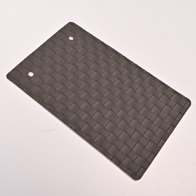 Стеновая панель CROWN 1212-8 Кожа Графитовый - 2800-1220-5 мм
