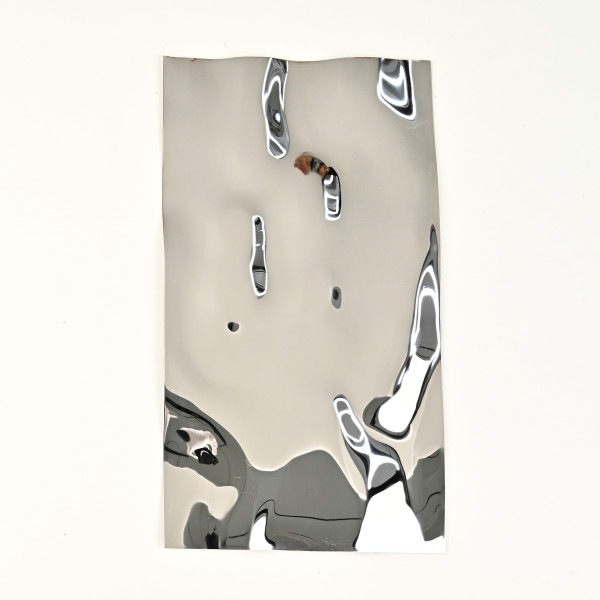 Декоративная нержавеющая сталь Водная рябь Big Water Хром MTL14750  — 3000-1220-0.5 мм