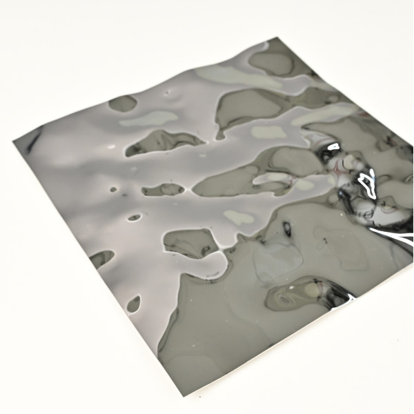 Декоративная нержавеющая сталь Водная рябь Middle Water Хром MTL14751  - 3000-1220-0.5 мм