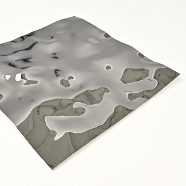 Декоративная нержавеющая сталь Водная рябь Middle Water Хром MTL14751  - 3000-1220-0.5 мм