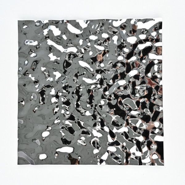 Декоративная нержавеющая сталь Водная рябь Small Water Хром MTL14752  - 3000-1220-0.5 мм