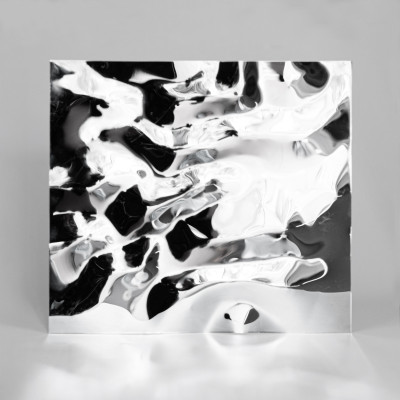 Декоративная нержавеющая сталь Водная рябь Big Water Хром MTL14750  — 3000-1220-0.5 мм