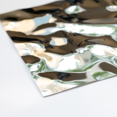 Декоративная нержавеющая сталь Водная рябь Middle Water Хром MTL14751  - 3000-1220-0.5 мм