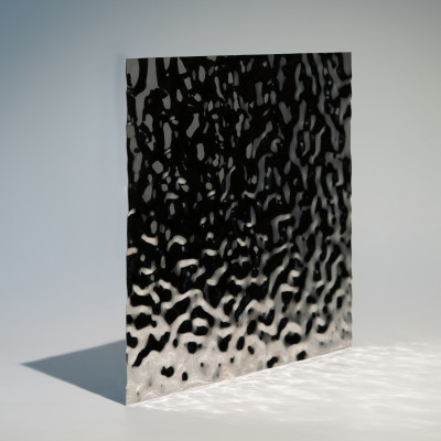 Декоративная нержавеющая сталь Водная рябь Small Water Хром MTL14752  - 3000-1220-0.5 мм