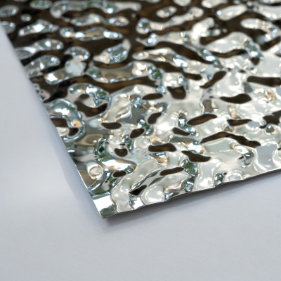 Декоративная нержавеющая сталь Водная рябь Small Water Хром MTL14752  - 3000-1220-0.5 мм