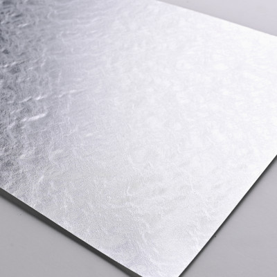 Стеновая панель PREMIUM WR-LM01 Фактурный светлый алюминий - 2800*1220*5 мм