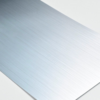 Стеновая панель PREMIUM WR-LS01 Грубошлифованный светлый алюминий - 2800*1220*5 мм