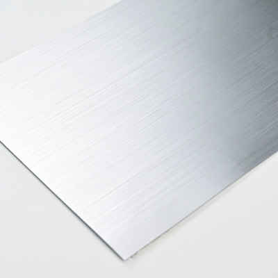 Стеновая панель PREMIUM WR-LS01 Грубошлифованный светлый алюминий - 2800*1220*5 мм