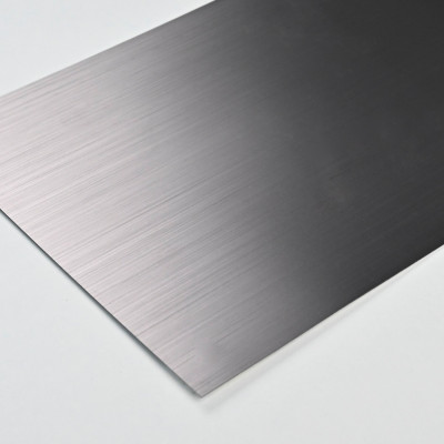 Стеновая панель PREMIUM WR-LS02 Грубошлифованный тёмный алюминий - 2800*1220*5 мм