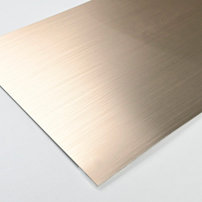 Стеновая панель PREMIUM WR-LS04 Грубошлифованная латунь - 2800*1220*5 мм