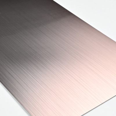 Стеновая панель PREMIUM WR-LS05 Грубошлифованная медь - 2800*1220*5 мм