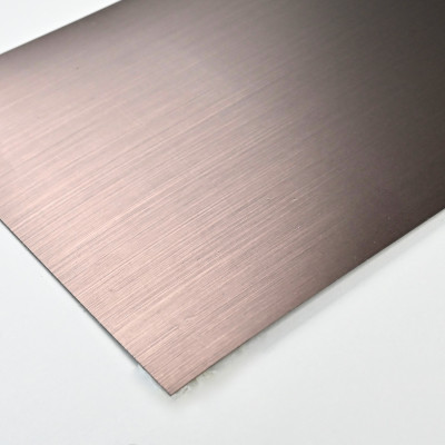 Стеновая панель PREMIUM WR-LS06 Грубошлифованная тёмная бронза - 2800*1220*5 мм