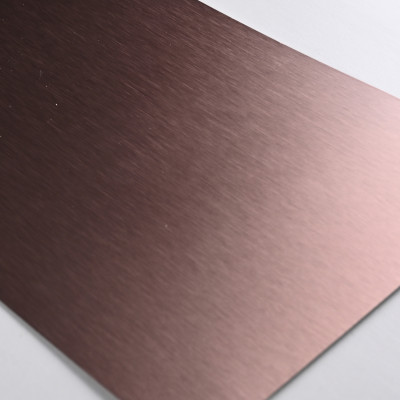 Стеновая панель PREMIUM WR-LX04 Среднешлифованная тёмная медь - 2800*1220*5 мм