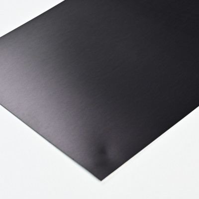 Стеновая панель PREMIUM WR-LX09 Среднешлифованный чёрный металл - 2800*1220*5 мм