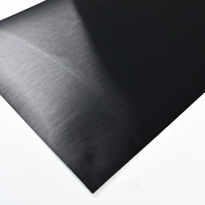 Стеновая панель PREMIUM WR-MDF04 Мелкошлифованный металл чёрный - 2800*1220*5 мм