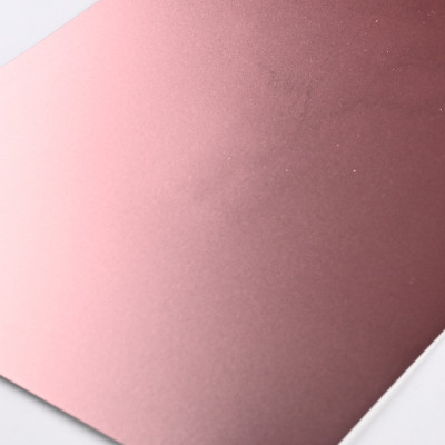 Стеновая панель PREMIUM WR-MFF05 Тонкошлифованное розовое золото - 2800*1220*5 мм