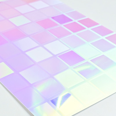 Стеновая панель PREMIUM WR-SLD03 Фактурный металл хамелеон "Клетка" - 2800*1220*5 мм