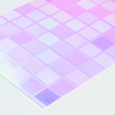 Стеновая панель PREMIUM WR-SLD03 Фактурный металл хамелеон "Клетка" - 2800*1220*5 мм