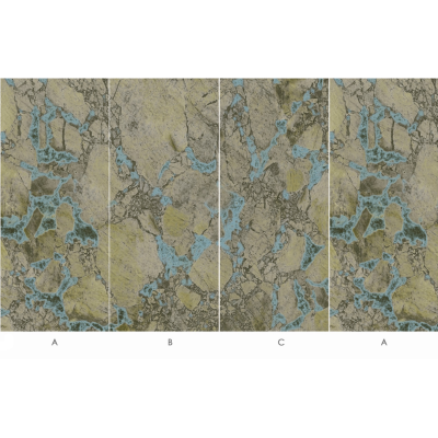 Стеновая панель CROWN Широкоформатная 80021P Кварцит Амазонит - 2800-1220-5 мм