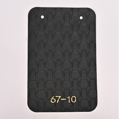 Стеновая панель CROWN 67-10 Кожа Космический Чёрный - 2800-1220-5 мм