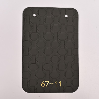 Стеновая панель CROWN 67-11 Кожа Вулканический Графит - 2800-1220-5 мм