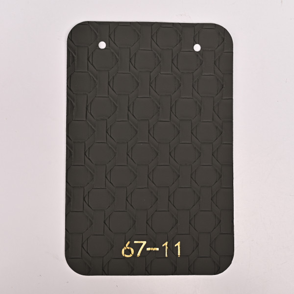 Стеновая панель CROWN 67-11 Кожа Вулканический Графит - 2800-1220-5 мм
