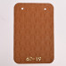 Стеновая панель CROWN 67-19 Кожа Янтарная - 2800-1220-5 мм